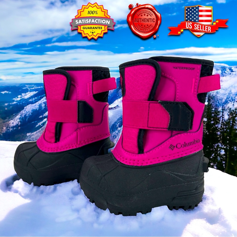 Columbia Bugaboot™ Celsius Boys/Girls TODDLER sz 4 Waterproof Boots 400g Fuchsia